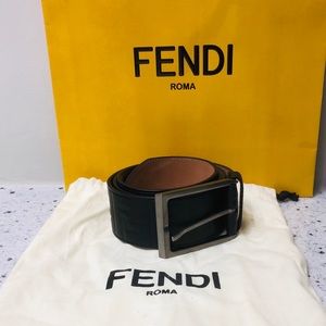 Brand New Leather Fendi Print belt